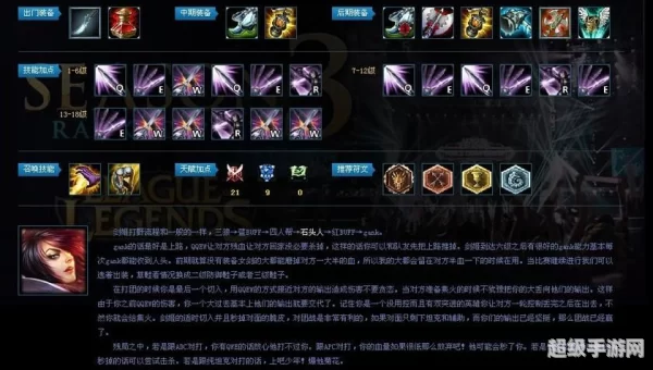 无双剑姬出装顺序